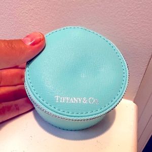 Tiffiany & Co. Tiffany Blue Travel Ring Necklace Holder Case